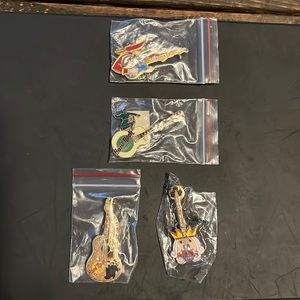 Hard Rock Cafe Pin Set (4)